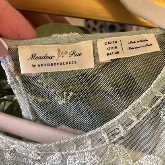 Meadow Rue Daisy by Anthropology Blouse size 6 - Picture 3 of 6